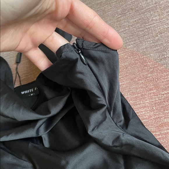 NWT White Fox Elegant Black Halter Dress & Lace Bralette Black Medium - Picture 10 of 15